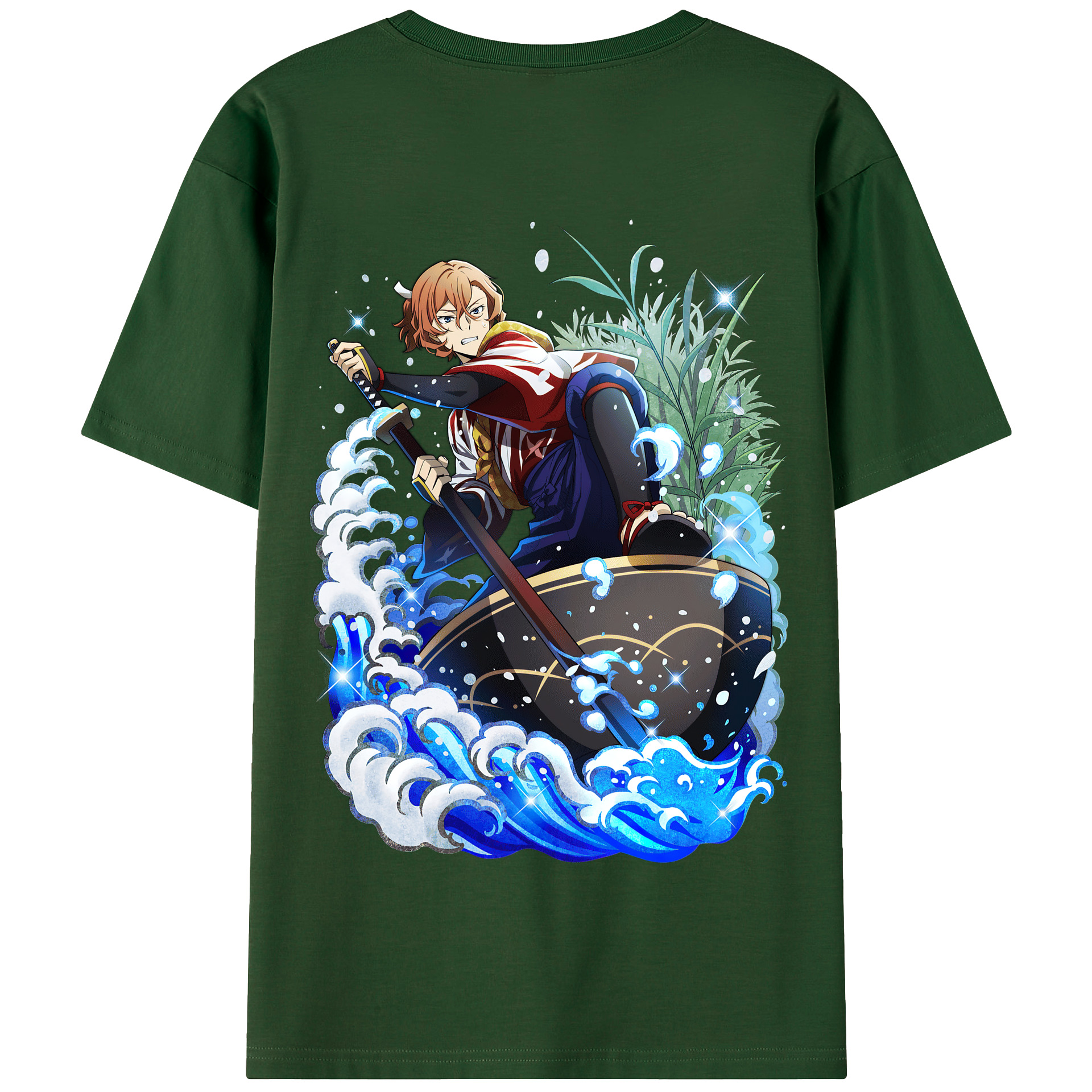 （画像用） 文豪ストレイドッグス Bungo Stray Dogs 綿100％半袖Tシャツ（背面プリント）